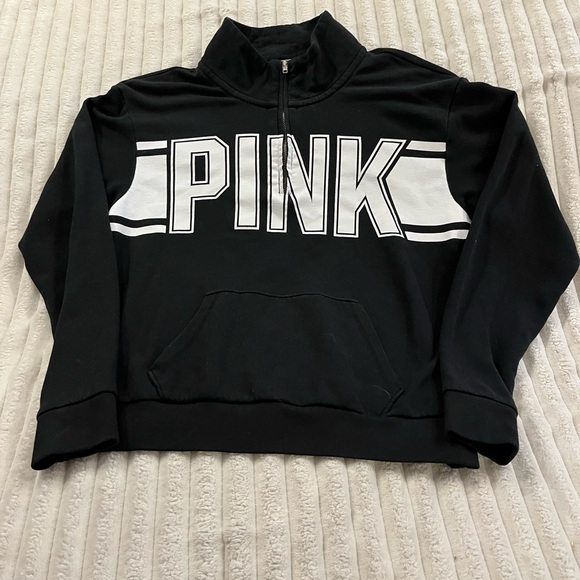 PINK Victoria's Secret Black and White Jacket Women’s Size Medium - Picture 1 of 5